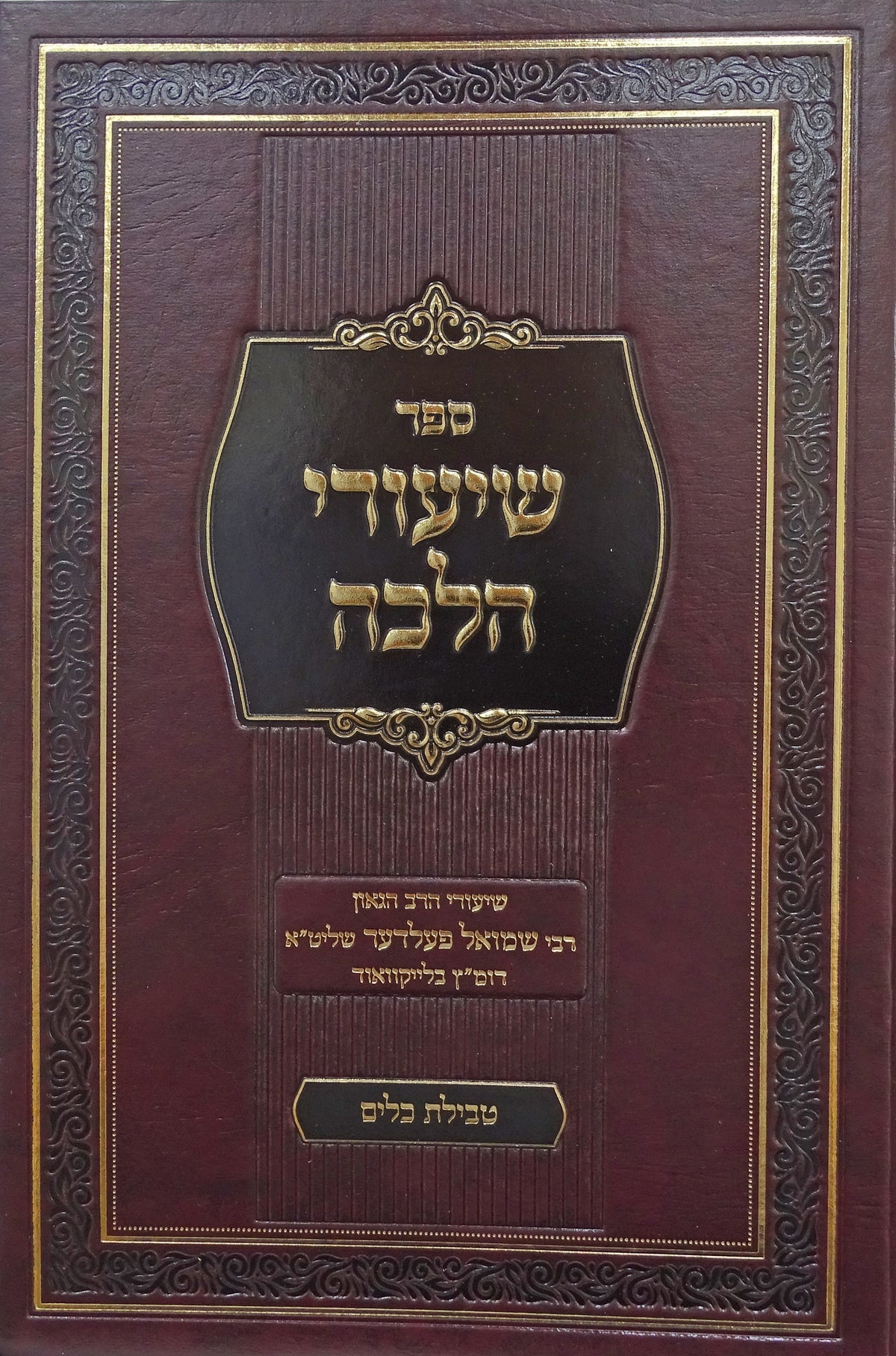 שיעורי הלכה ברורה - הל' טבילת כלים