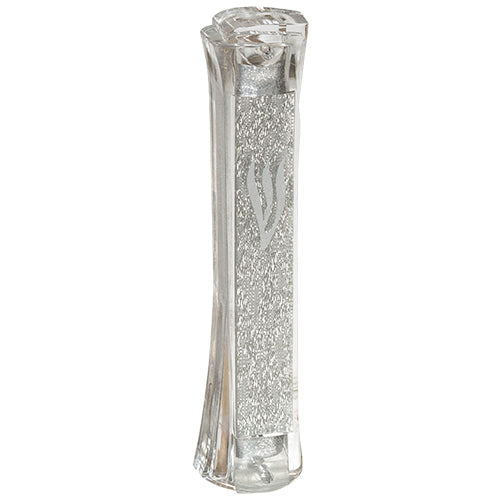 Mezuzah Holder W/Lucite Plaque 12cm - Clear