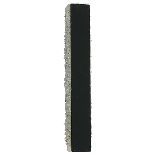 Glass Mezuzah Holder W/Stones 15cm - Gold