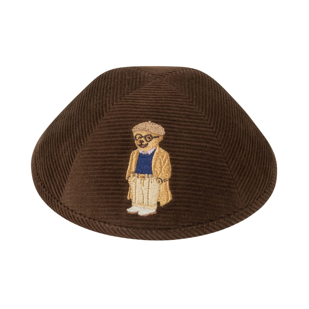 iKippah Grandpa Bear- Brown Corduroy