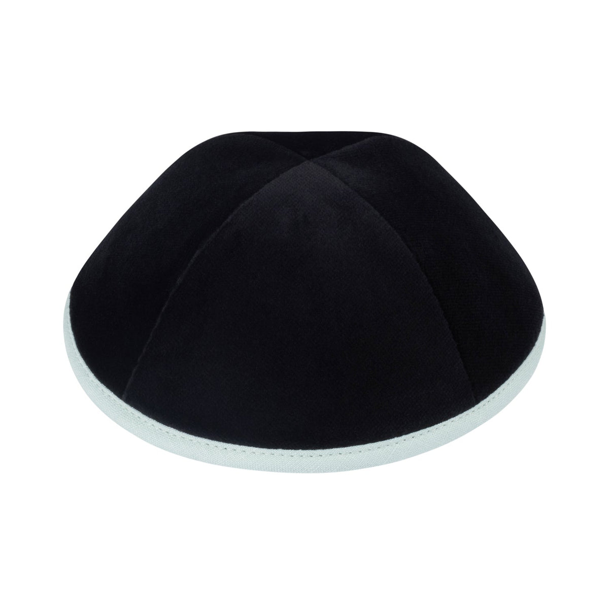 iKippah Black Velvet W/ Mint Green Rim