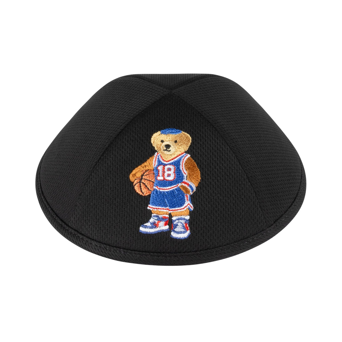 iKippah Dov Bear Basketball - Black Mesh