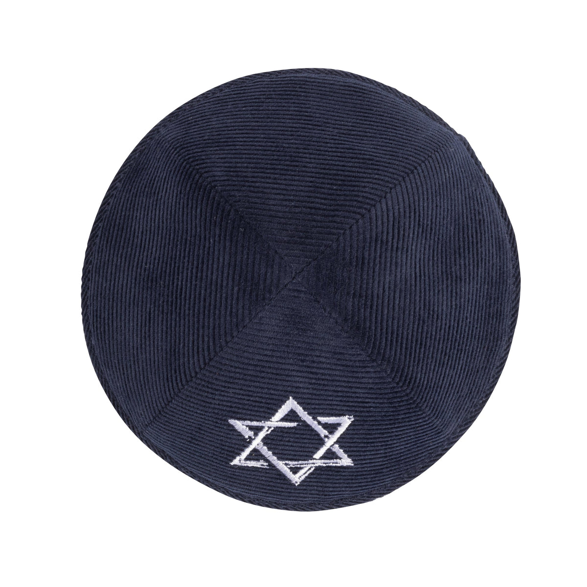 iKippah Navy Corduroy W/ White Star