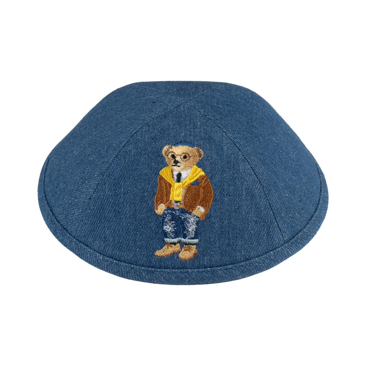 iKippah Tattered Jeans Bear - Denim