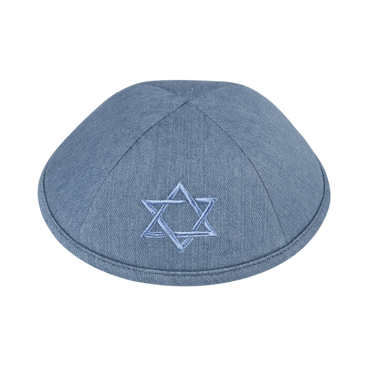iKippah Denim W/ Light Blue Jewish Star