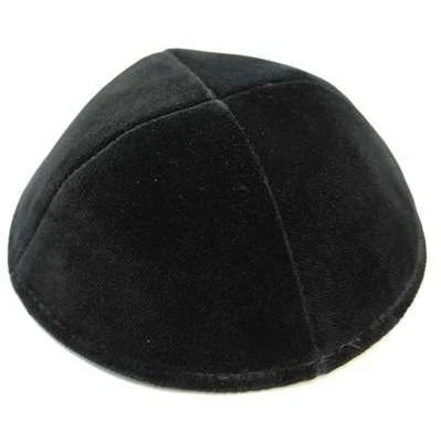 Velvet Yarmulke - 4 Part No Rim