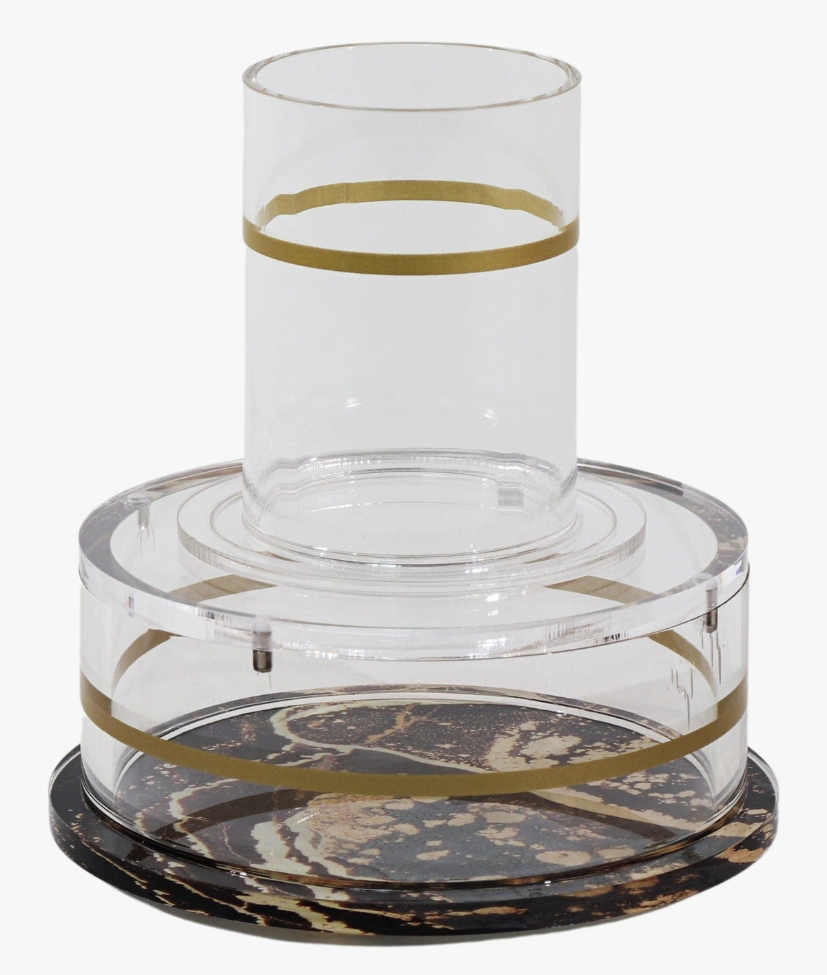 Acrylic Mayim Achronim - Marble Black/Gold
