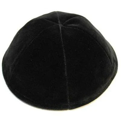 Velvet Yarmulke - 6 Part No Rim