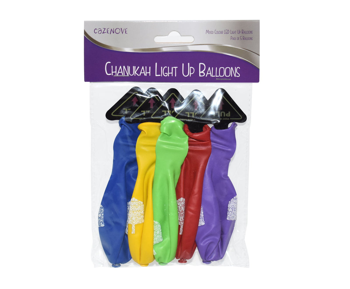 chanukah light up balloons