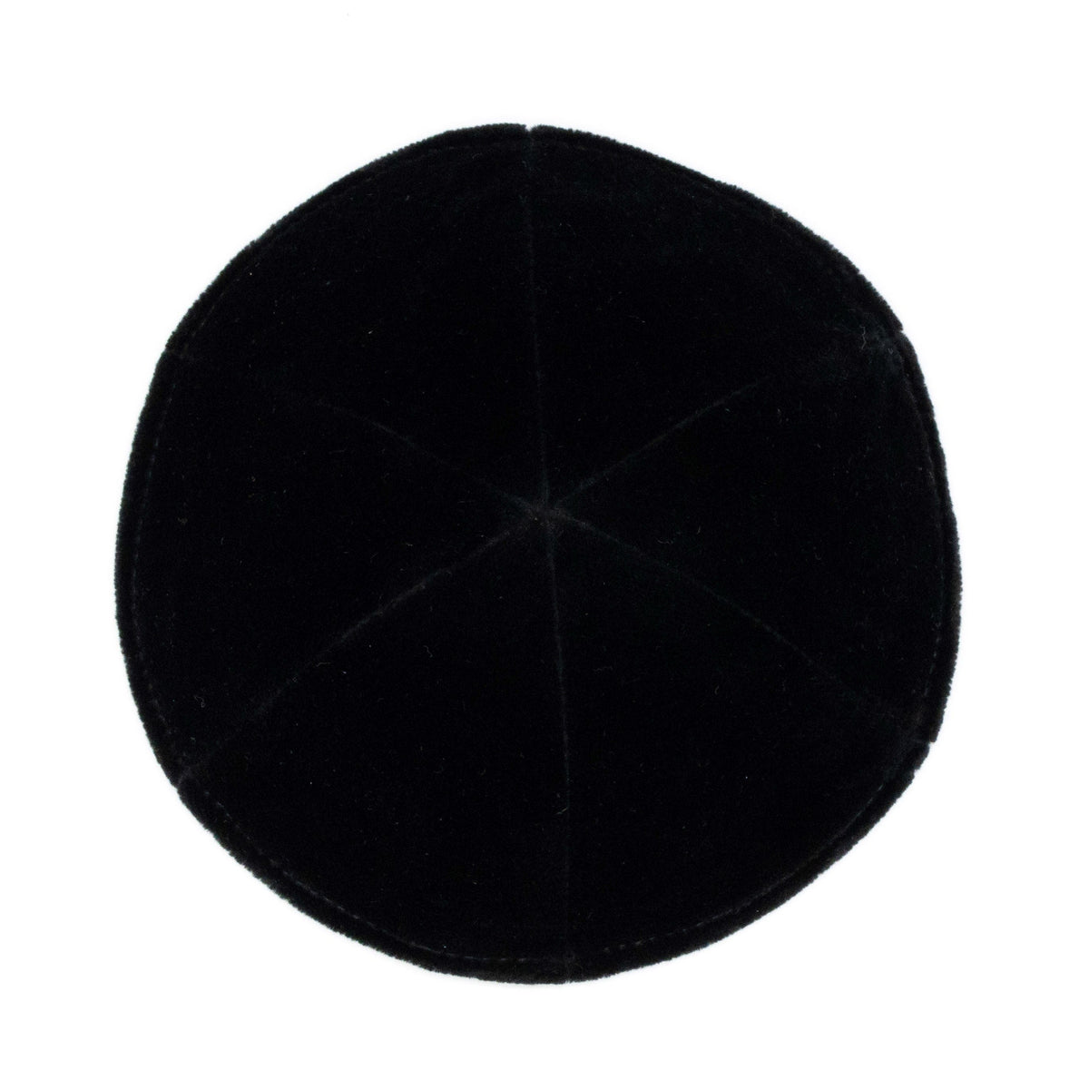 iKippah Rimless Black Velvet - 6 Panel