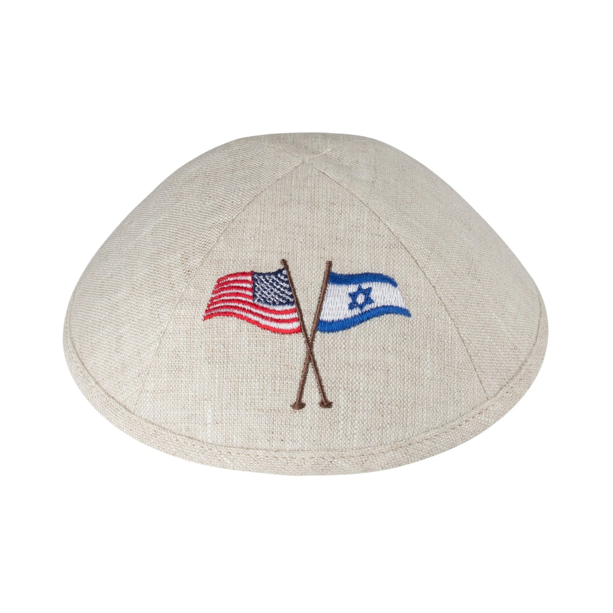 iKippah Israel & Usa Flags - Tan
