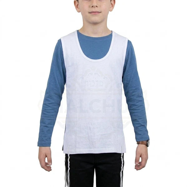 PerfTzit Children's Ashkenaz Undershirt Tzitzis | Round Neck | 100% Cotton