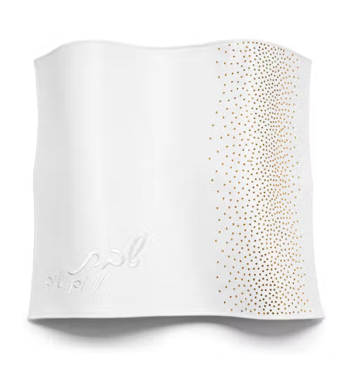 PU Leather Crystal Challah Cover Horizontal - Silv