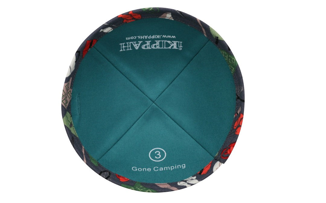 iKippah Gone Camping - Gray