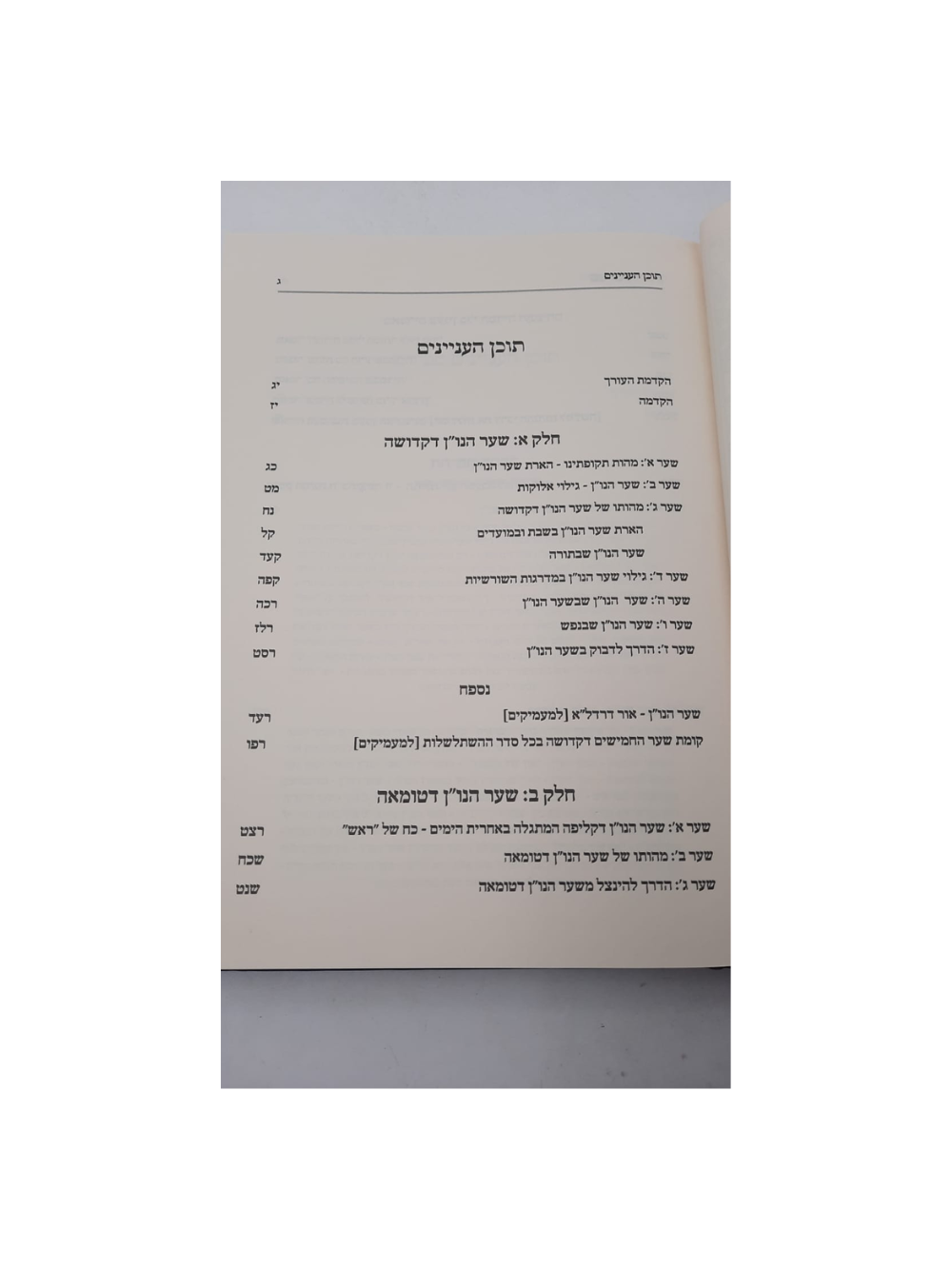 בלבבי משכן אבנה - שער הנון