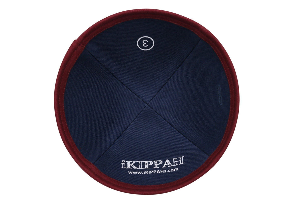 iKippah Burgundy Cotton