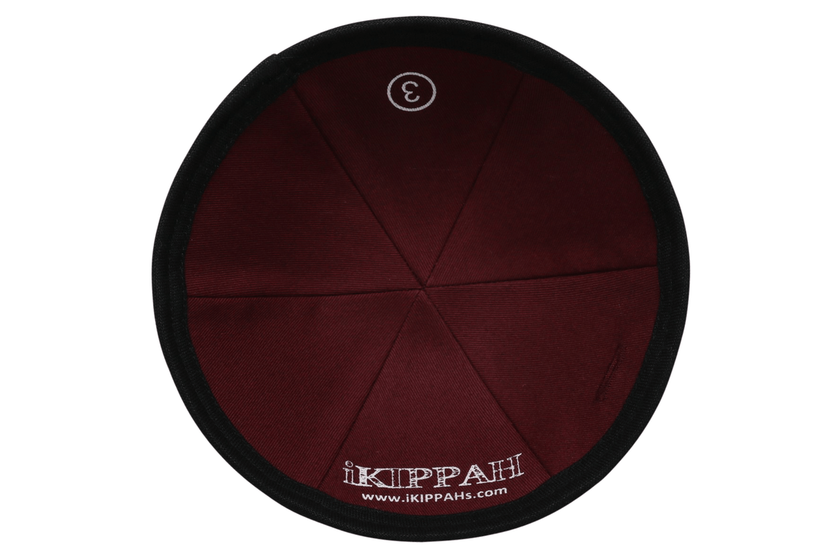 iKippah Black Linen - 6 Panel