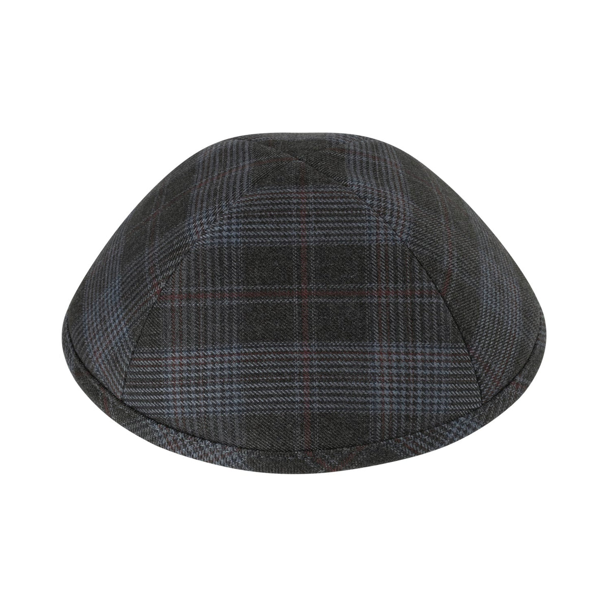 iKippah Gray Striped Plaid
