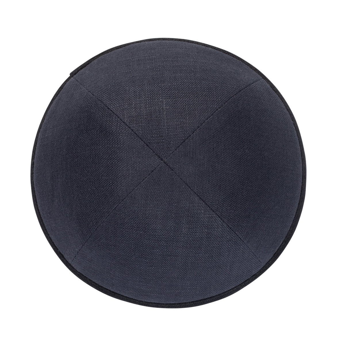 iKippah Charcoal Linen W/ Black Rim