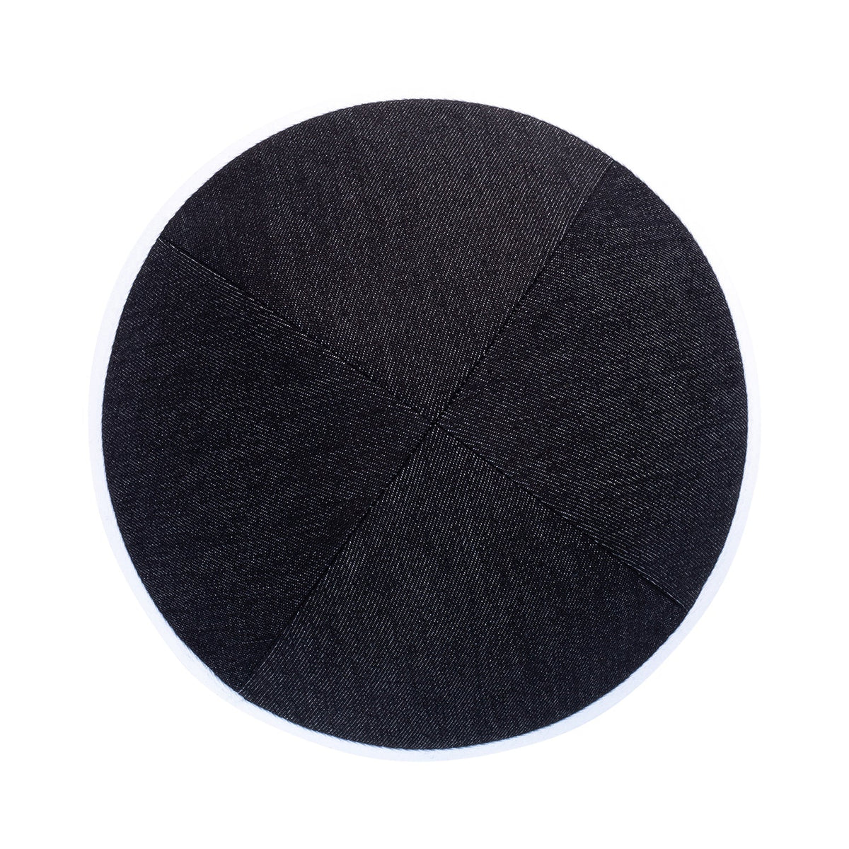 iKippah Black Denim W/ White Rim