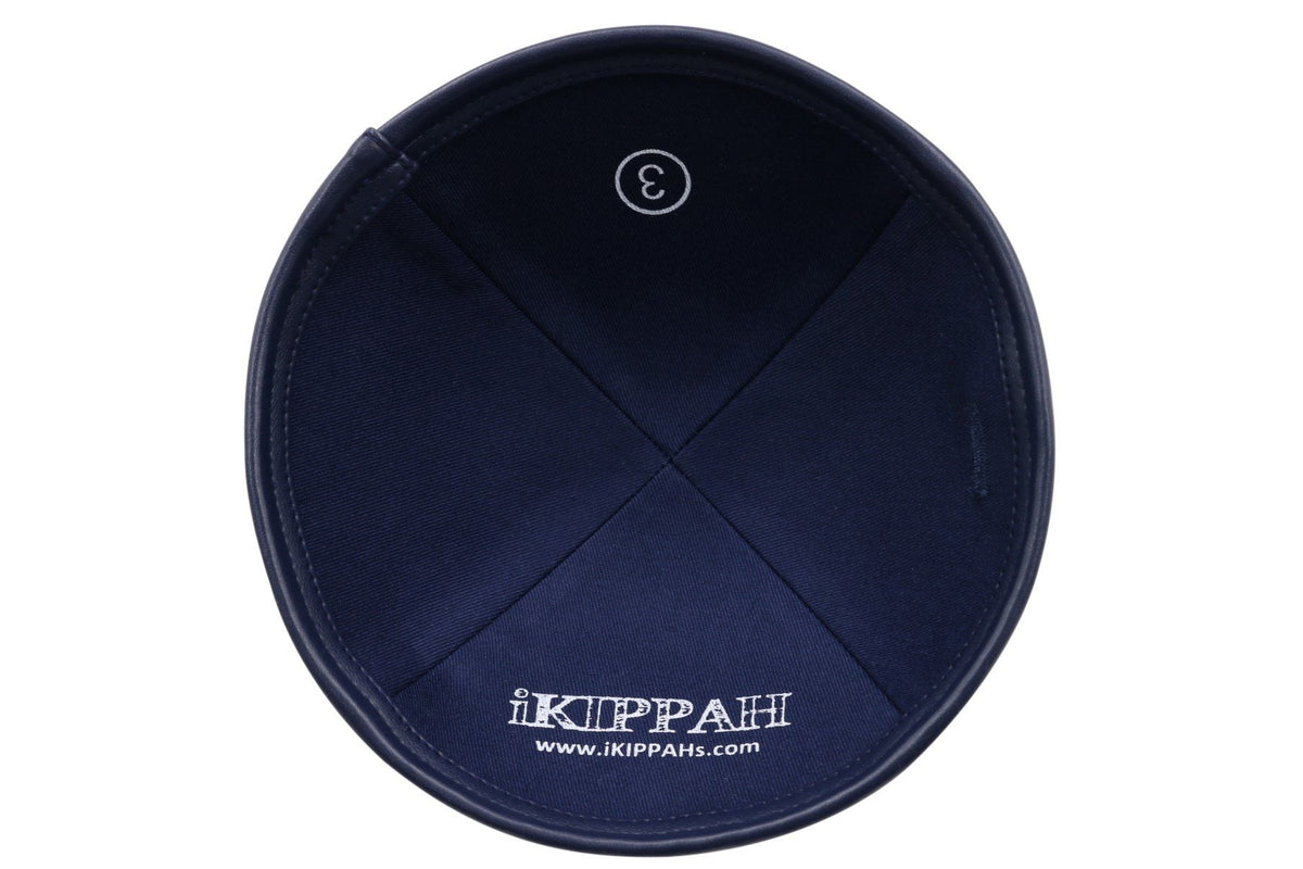 iKippah Navy Leather