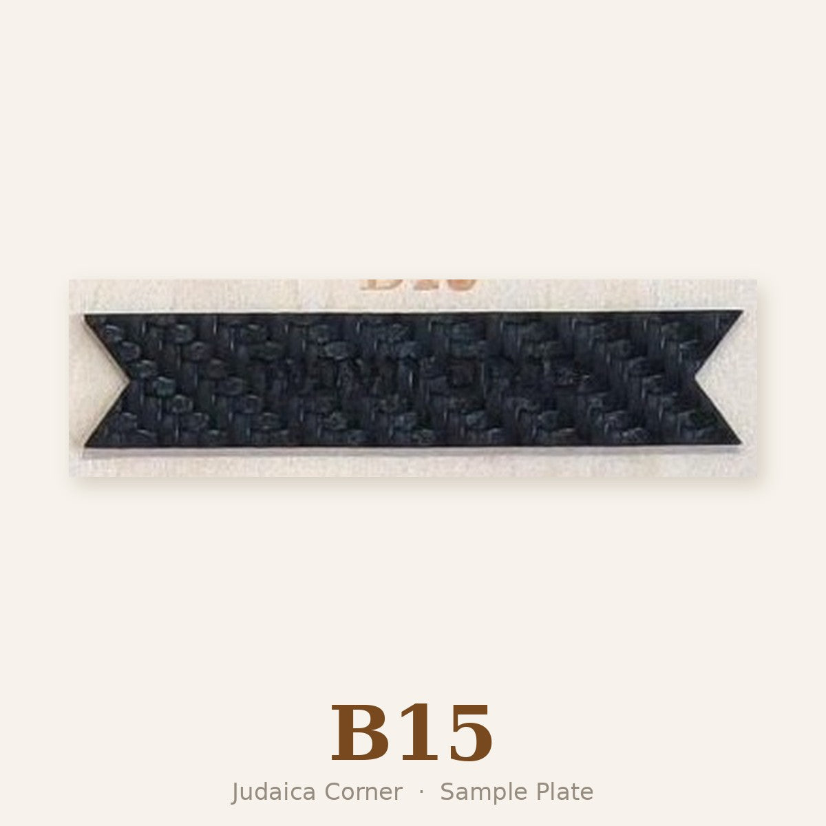 Sample plate B15