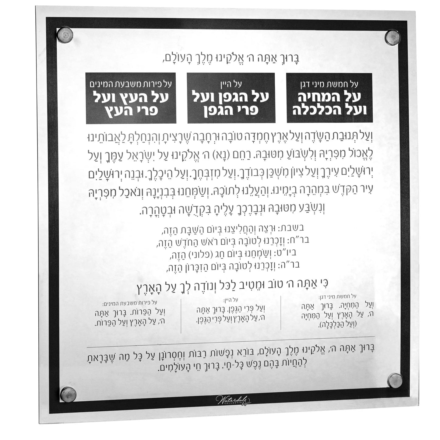 Lucite על המחיה Traditional - Black 14X14