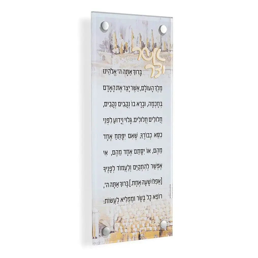 Lucite Asher Yatzar - Zelda - Kosel