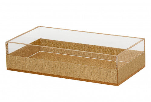 Lucite Napkin Holder - Gold [LGY]
