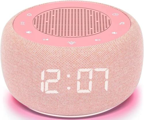 Alarm Clock & Sound Machine with Yiddish Songs - Pink