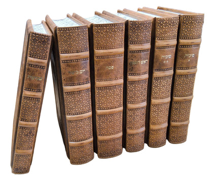 סט מחזור עבודת השם גדול ו"כ Antique Camel Brown [MR]
