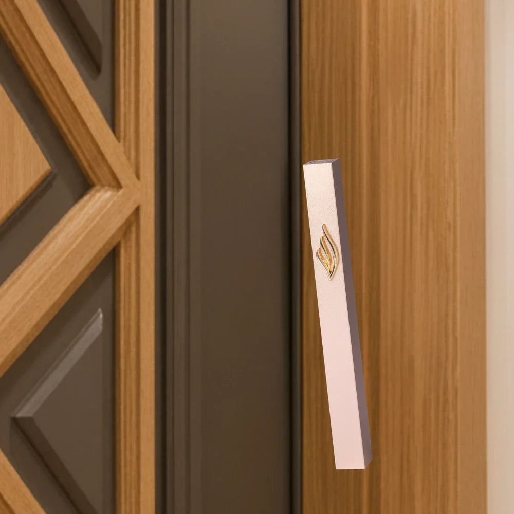 Aluminum Mezuzah Holder 15cm - Gold