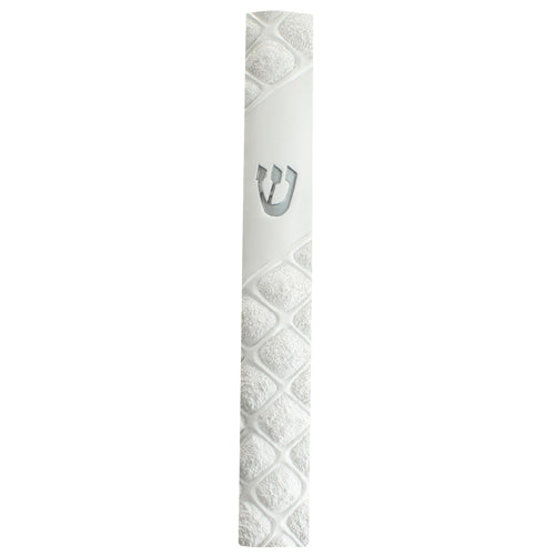 Polyresin Mezuzah Holder 12c"m [White]