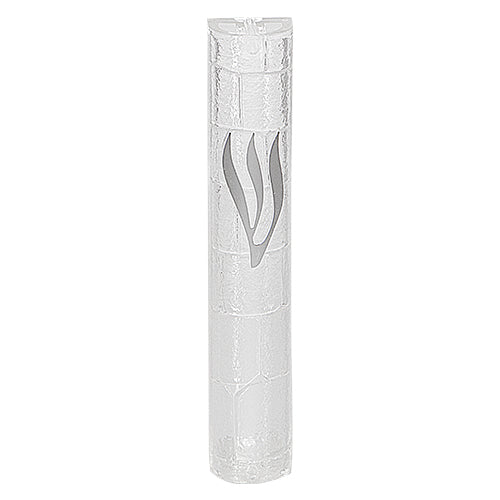 Water Proof Mezuzah Holder 12cm - Clear [Stones]