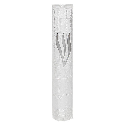 Water Proof Mezuzah Holder - Clear [Stones]