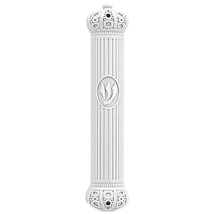 Water Proof Mezuzah Holder - White [Crown]