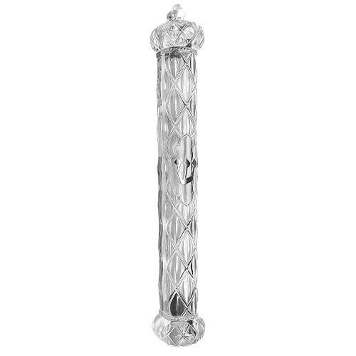 Water Proof Mezuzah Holder 12cm - Clear [Rhombus]