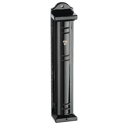 Black Wood Mezuzah Holder 20cm