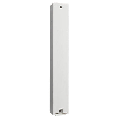 Plastic Mezuzah Holder - White [Wave]