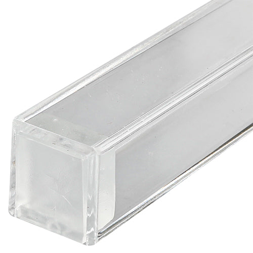 Water Proof Mezuzah Holder 12cm - Clear [Square]