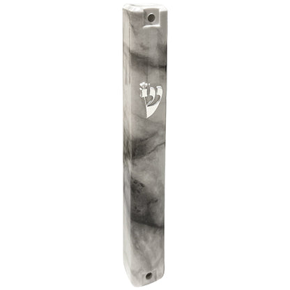Water Proof Mezuzah Holder 15cm - Grey Marble