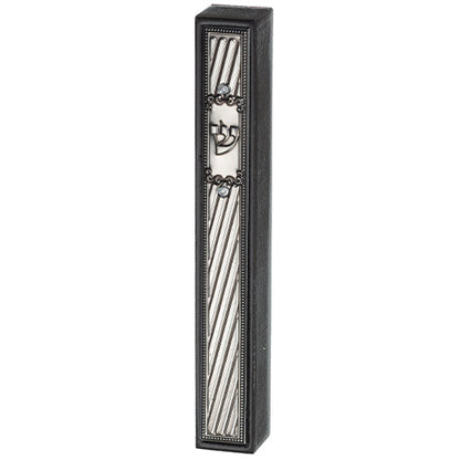 Wood Mezuzah Holder W/Plaque 15cm [Venga]