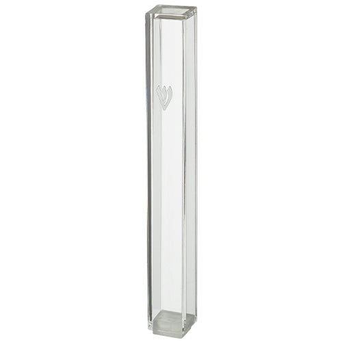Water Proof Mezuzah Holder 15cm - Clear [Square]