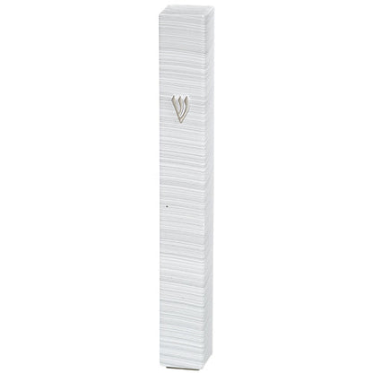 Mezuzah Holder 3D - Silver Stripe [Square]