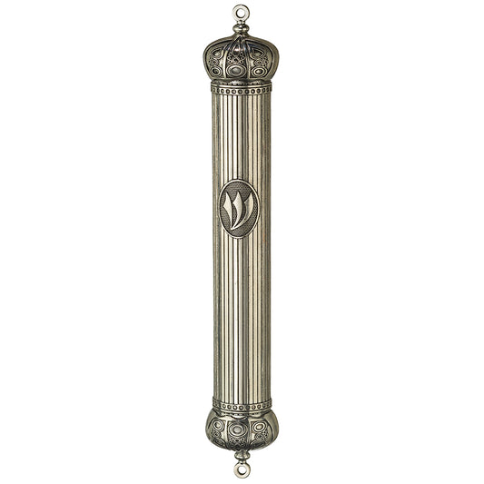 Metal Mezuzah Holder 20cm [Crown]