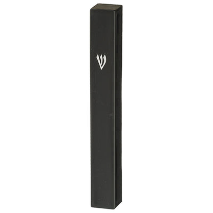 Water Proof Mezuzah Holder 12cm - Black [Square]