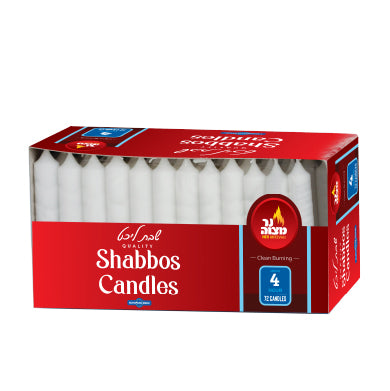 European Shabbos Candles 4 Hour [72pk]