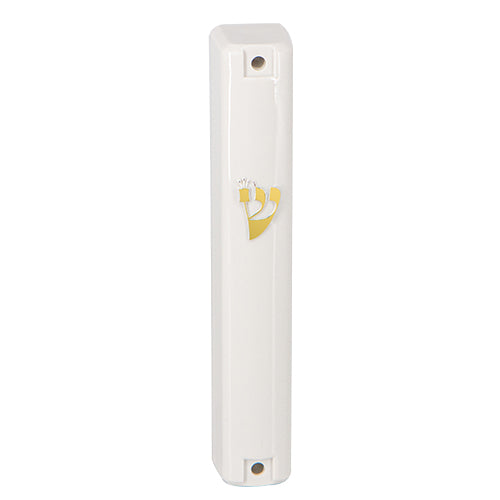 Water Proof Mezuzah Holder 10cm - White