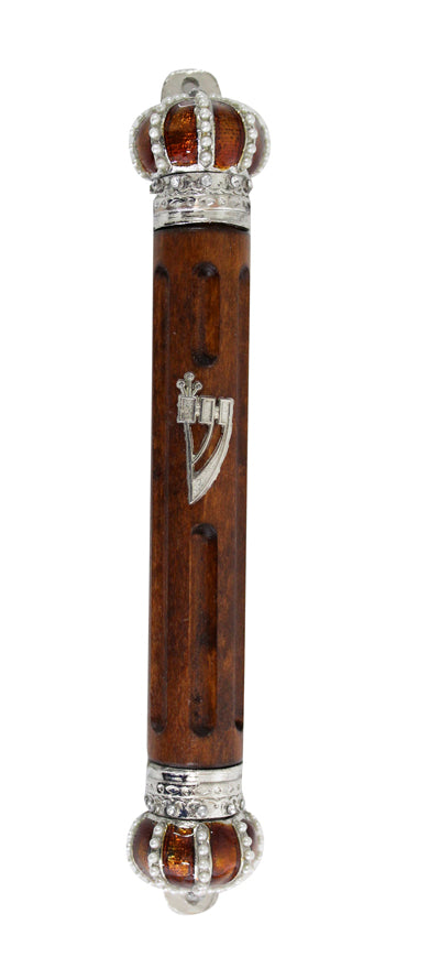 Mezuzah Holder W/Crown 15cm