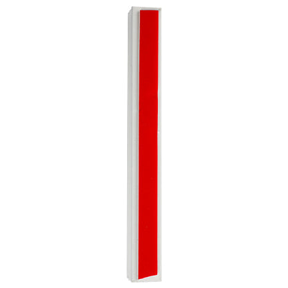 Aluminum Semi-Round Mezuzah Holder - Silver